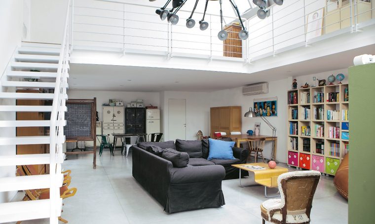 Loft con arredi vintage a Milano