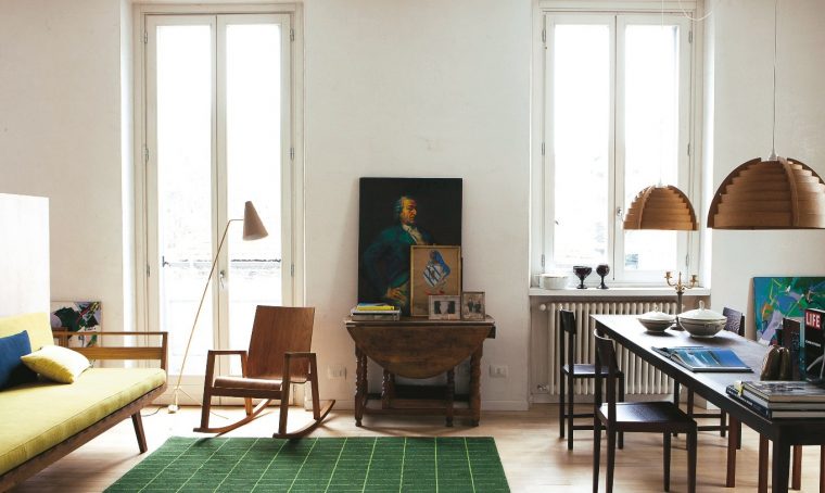 Idee per arredare un monolocale open space: le pareti divisorie in legno