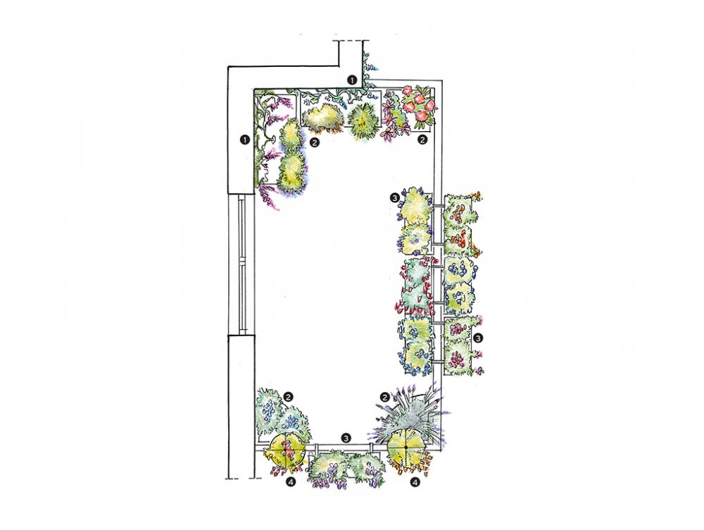 Fiori e privacy sul terrazzo in città!