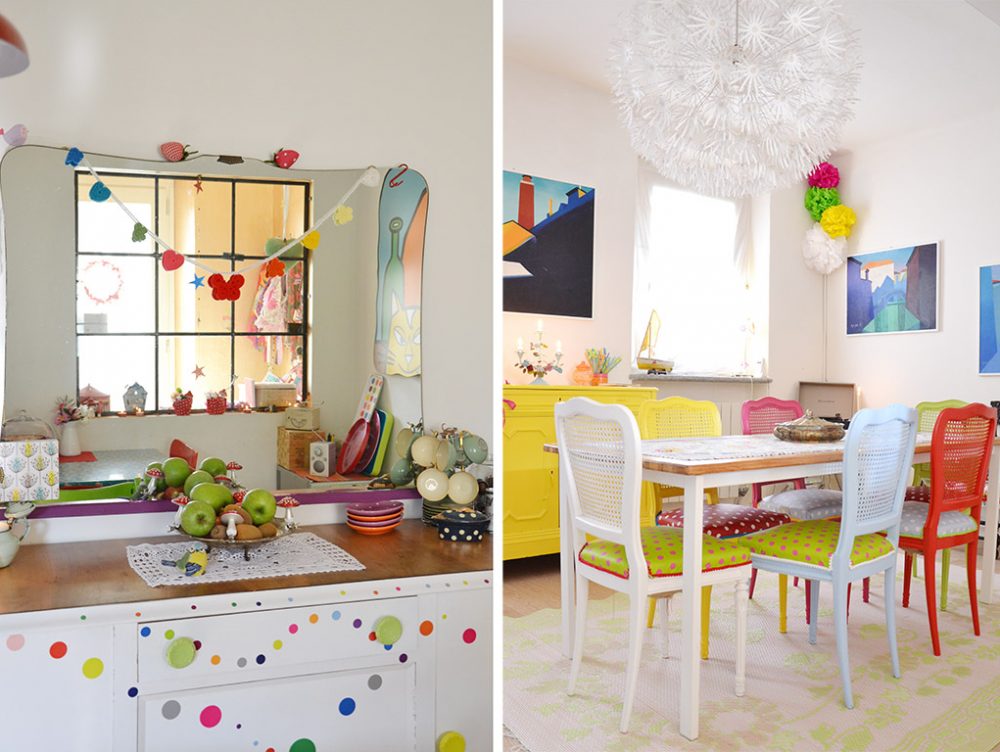 Una casa multicolore