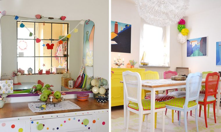 Una casa multicolore