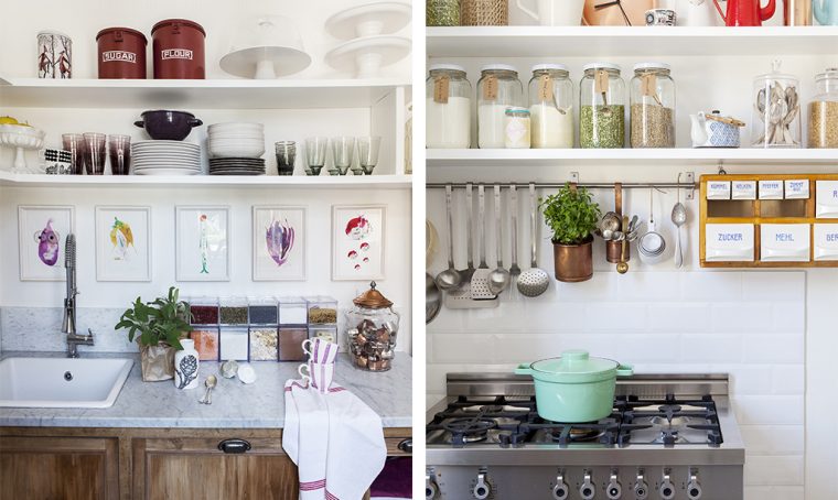 Copia l'idea! 12 cucine chic con tutto 'a vista'