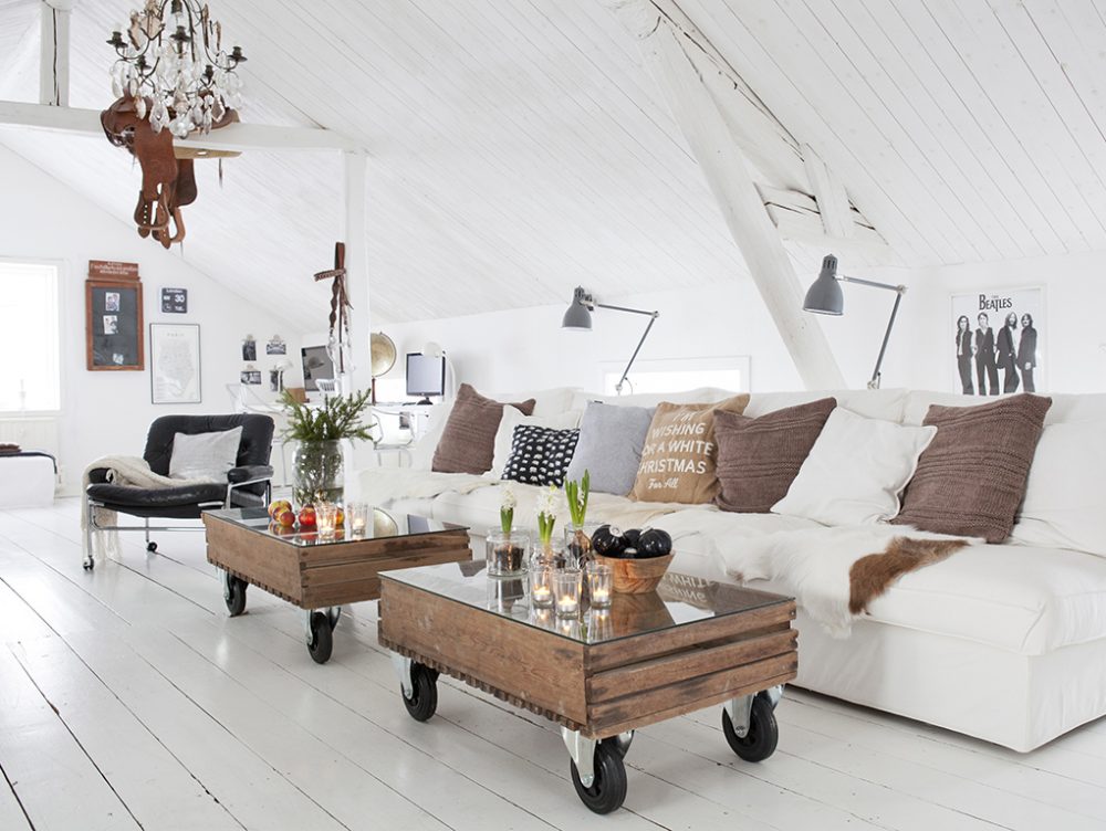 Tanto bianco e stile country-nordico