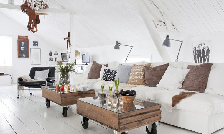 Tanto bianco e stile country-nordico
