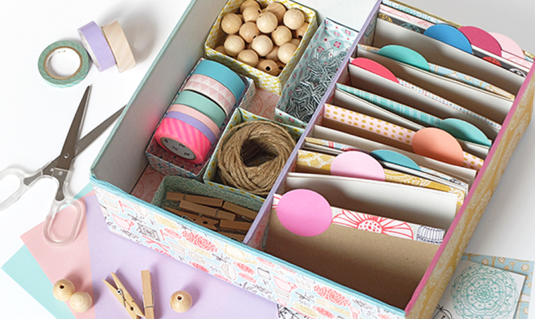 Workshop creativo: una scatola portatutto per l'angolo craft