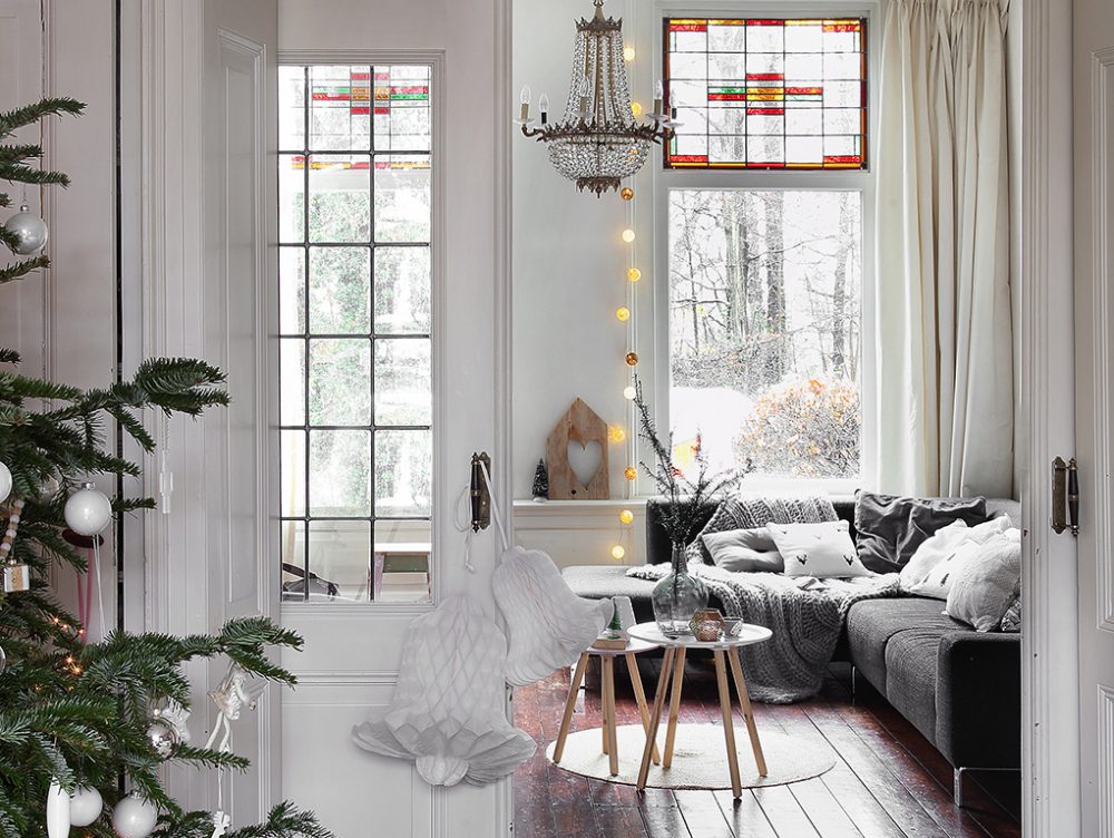 Decorazioni di Natale e stile nordico