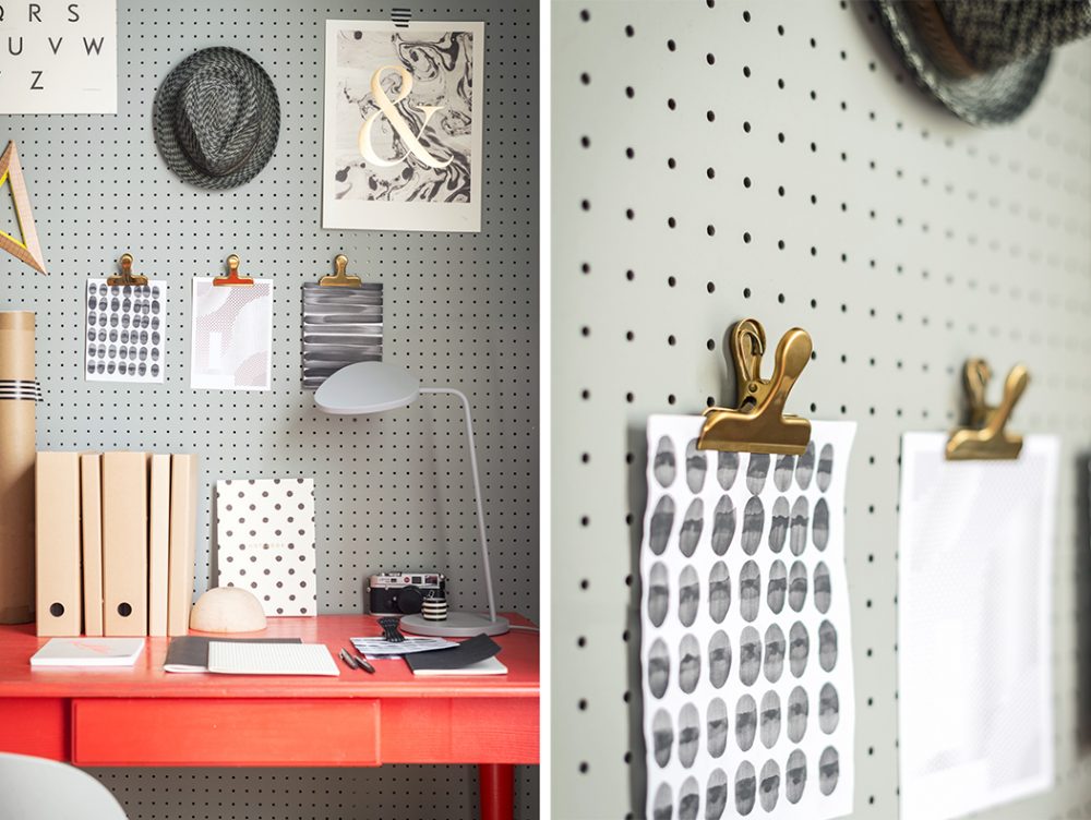 Crea la tua parete attrezzata con il pegboard