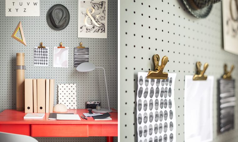 Crea la tua parete attrezzata con il pegboard