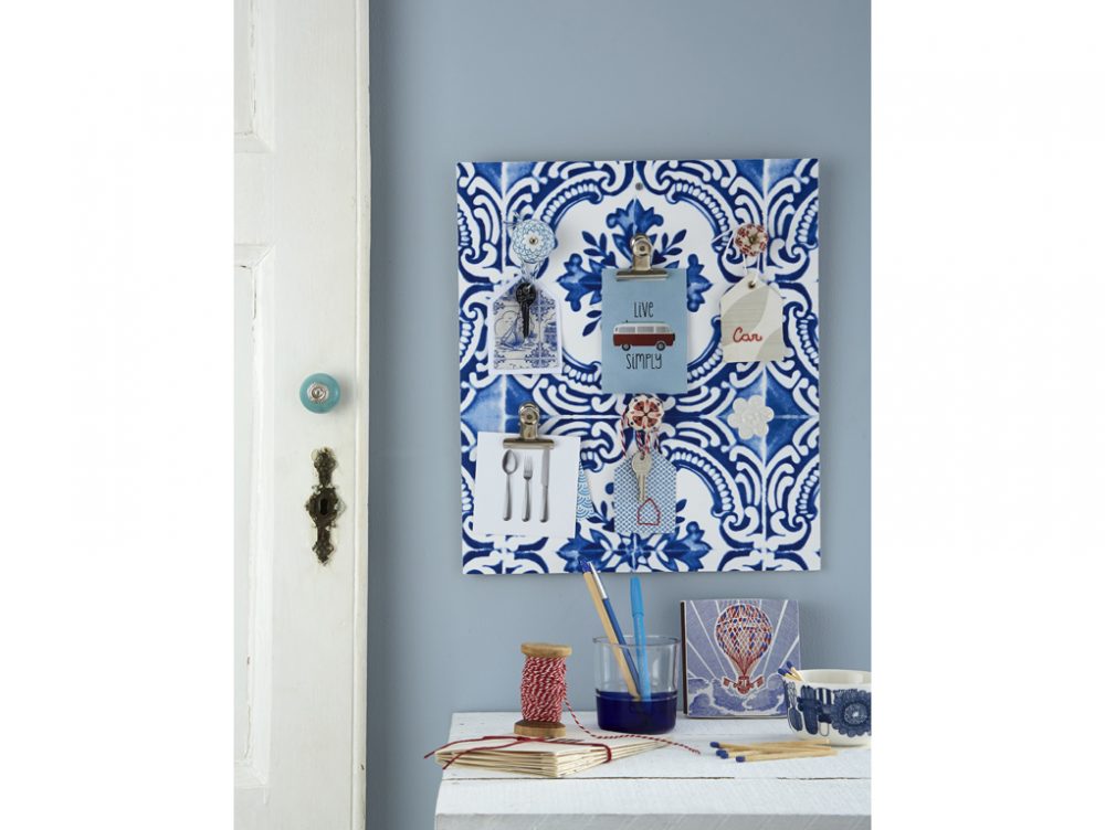 Fai-da-te: pannello per le chiavi effetto azulejos