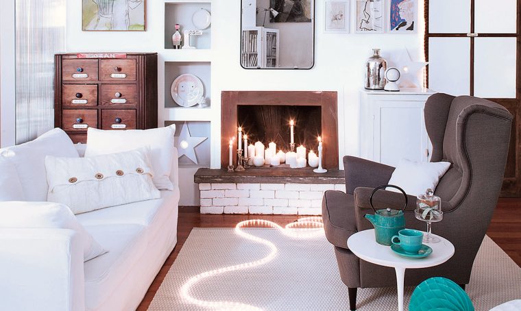 Decorazioni e accessori per un bianco Natale