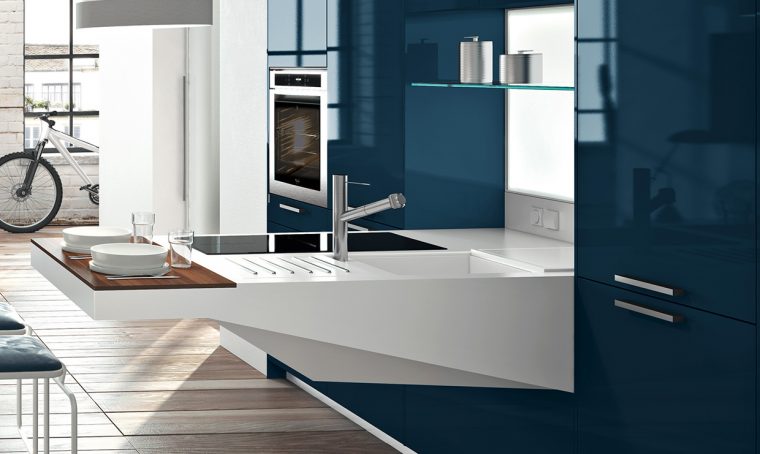 Piano di lavoro in cucina: la resina Solid Surface