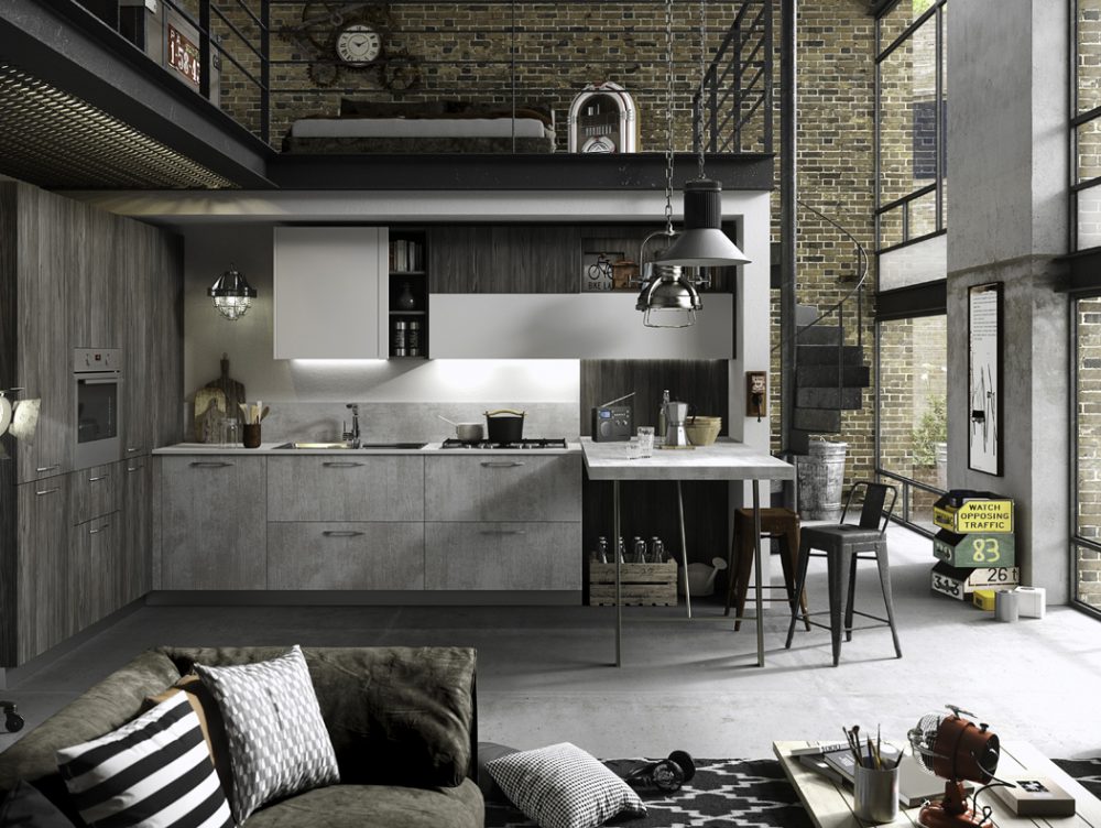 Una cucina open space da vera chef