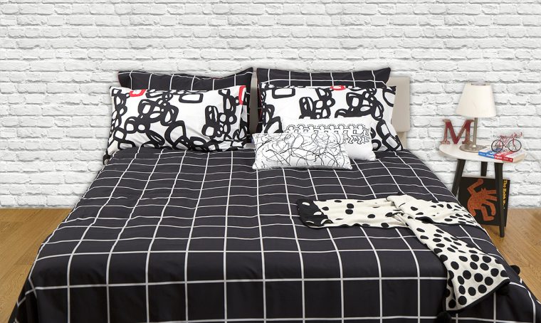 Lenzuola e non solo: stile urban in camera da letto
