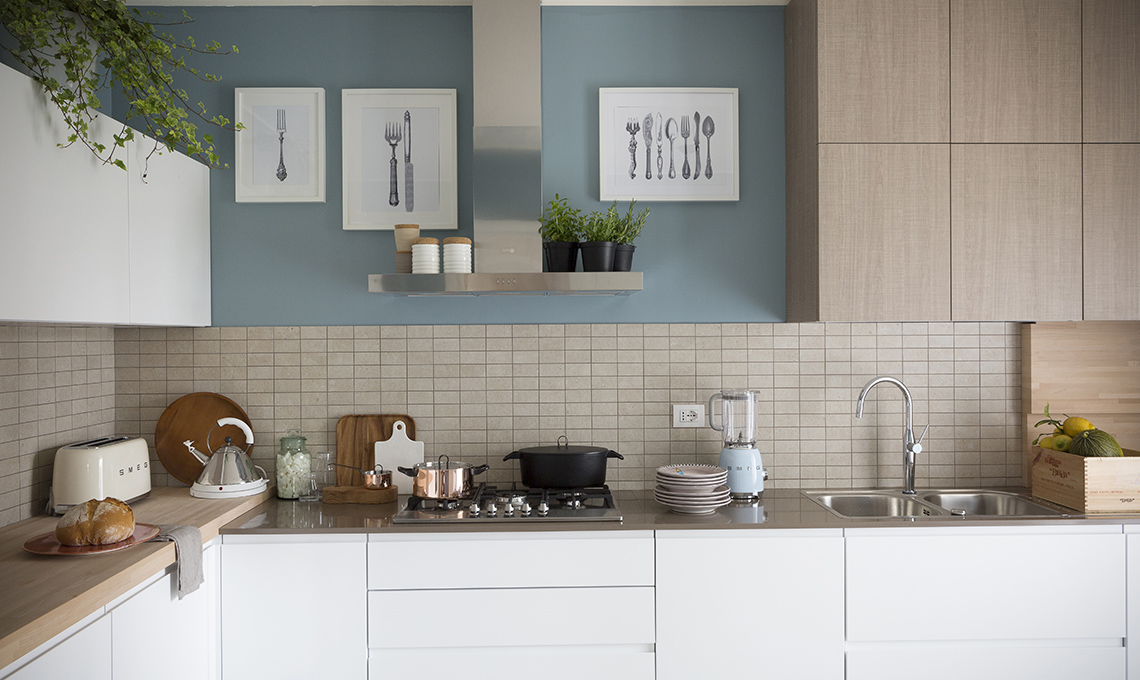 Cucina moderna bianca