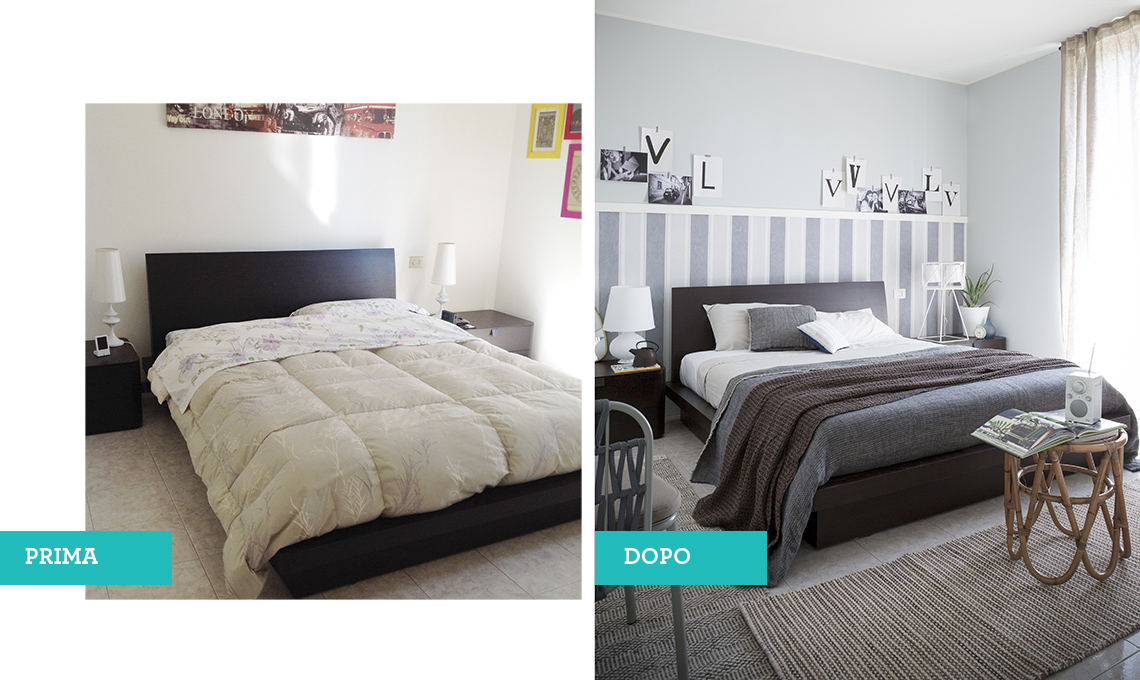il prima&dopo della camera da letto