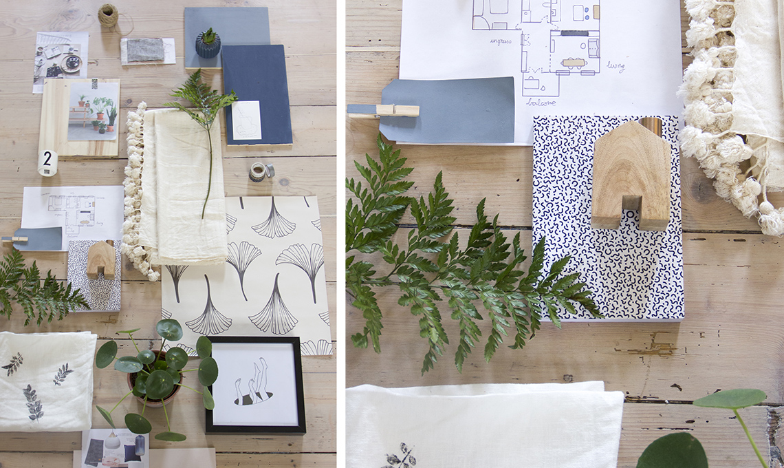 La moodboard del progetto