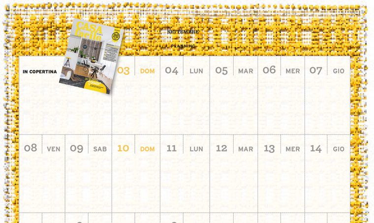CasaFacile di settembre ti regala il planning del mese