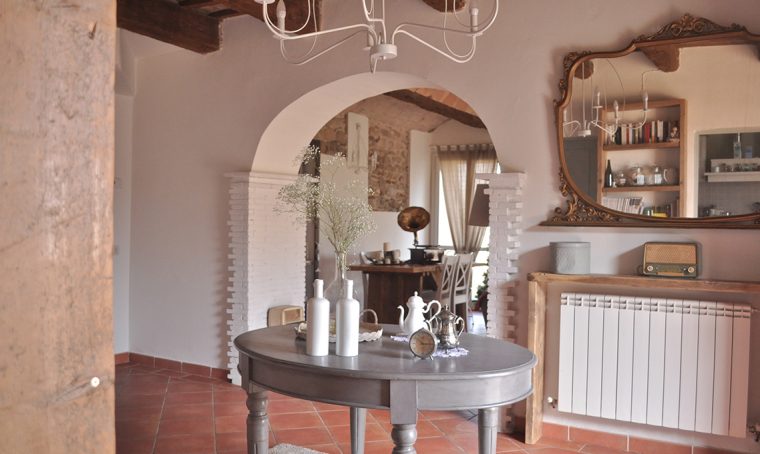 Stile shabby per una casa molto ospitale