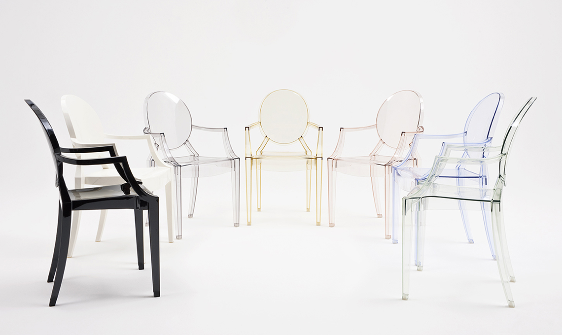 sedia louis ghost di kartell