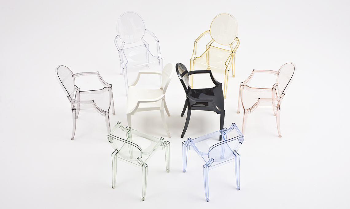 sedia louis ghost di kartell
