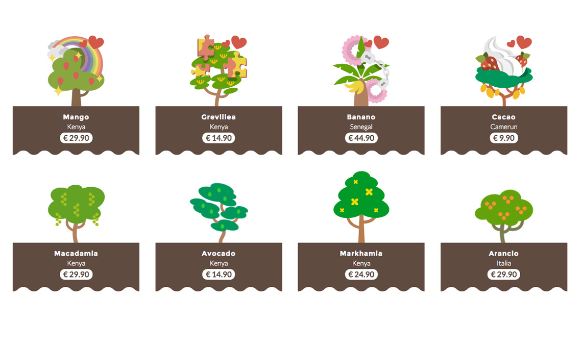 Scegli tra tante piante esotiche / treedom.net