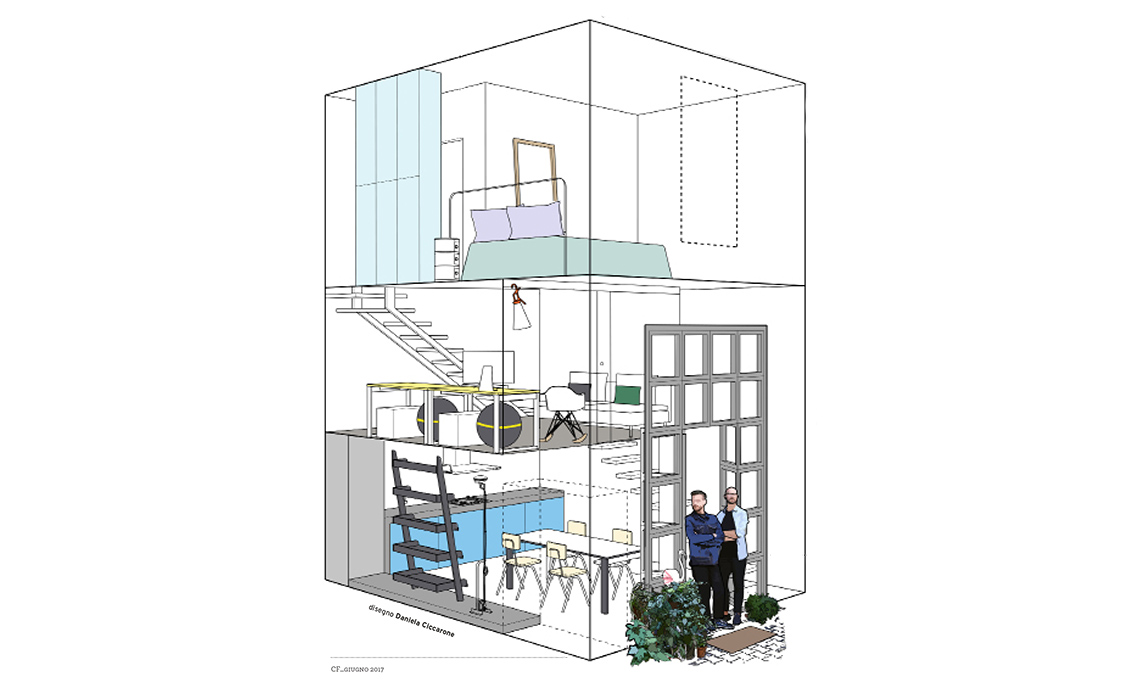 loft su tre livelli
