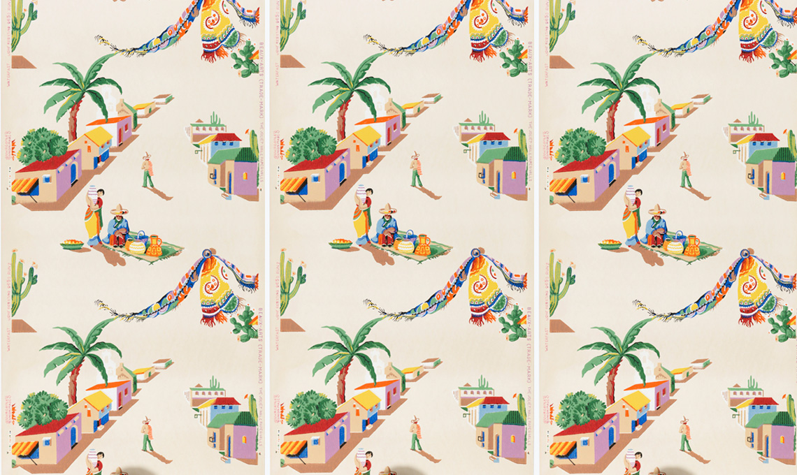 carta da parati vintage