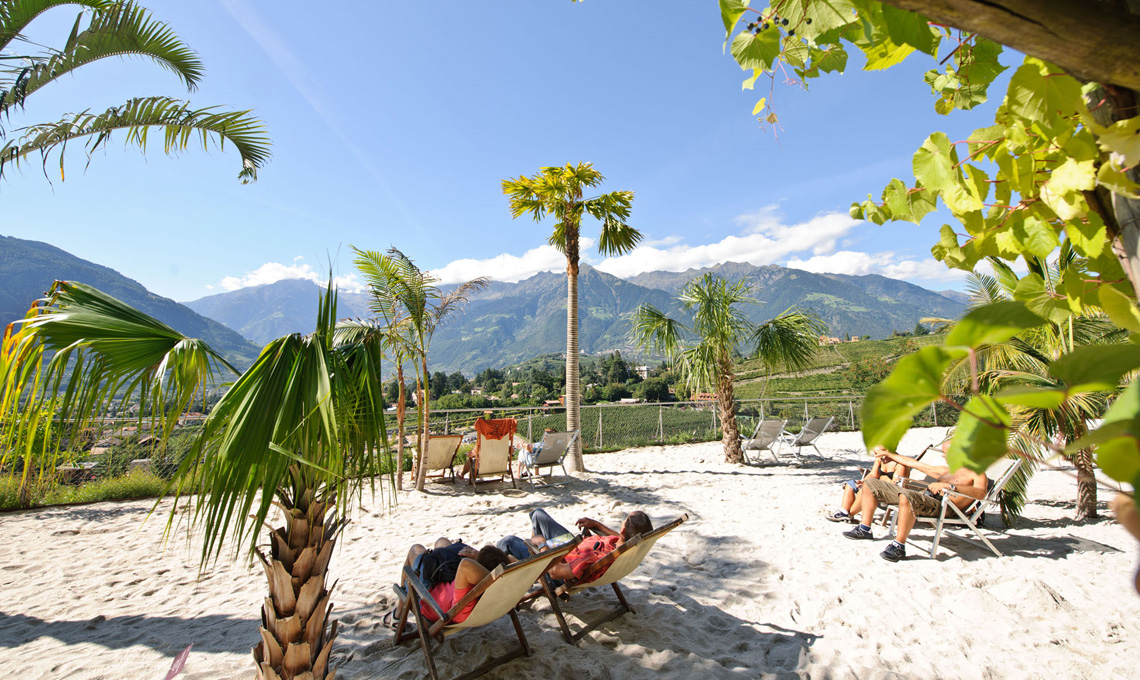 Spiaggia delle Palme - Giardini di Castel Trauttmansdorff