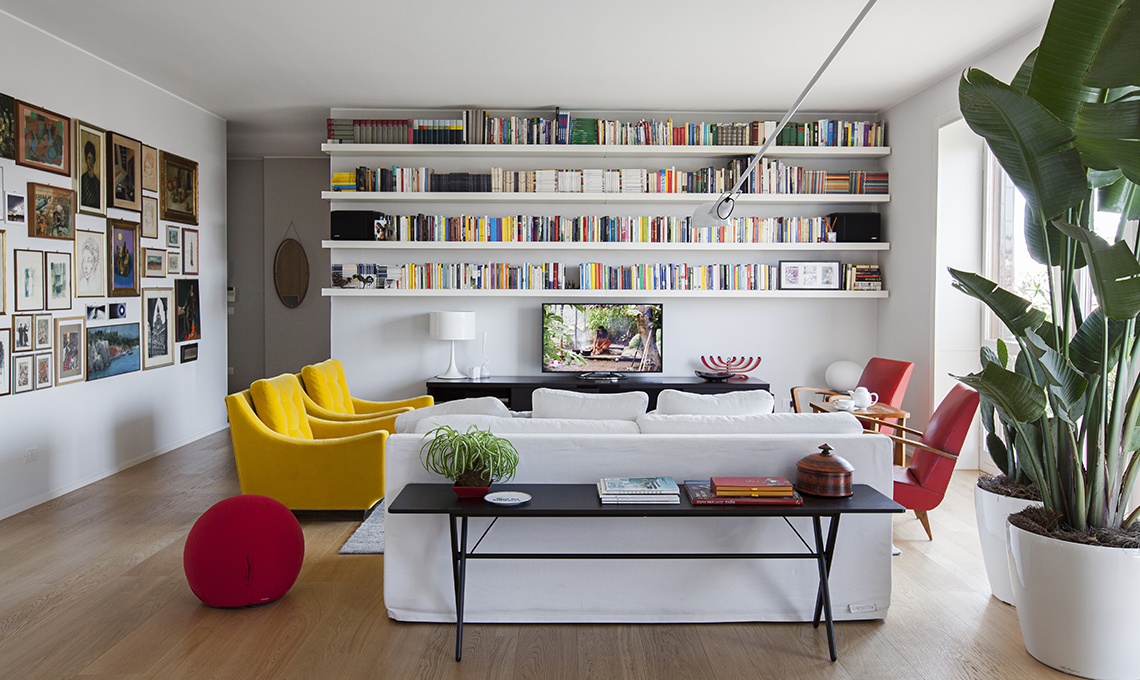 libreria cartongesso