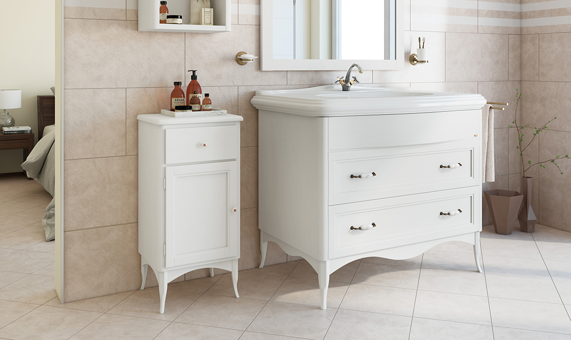 come arredare un bagno classico