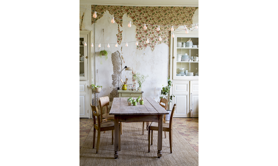 sala da pranzo shabby