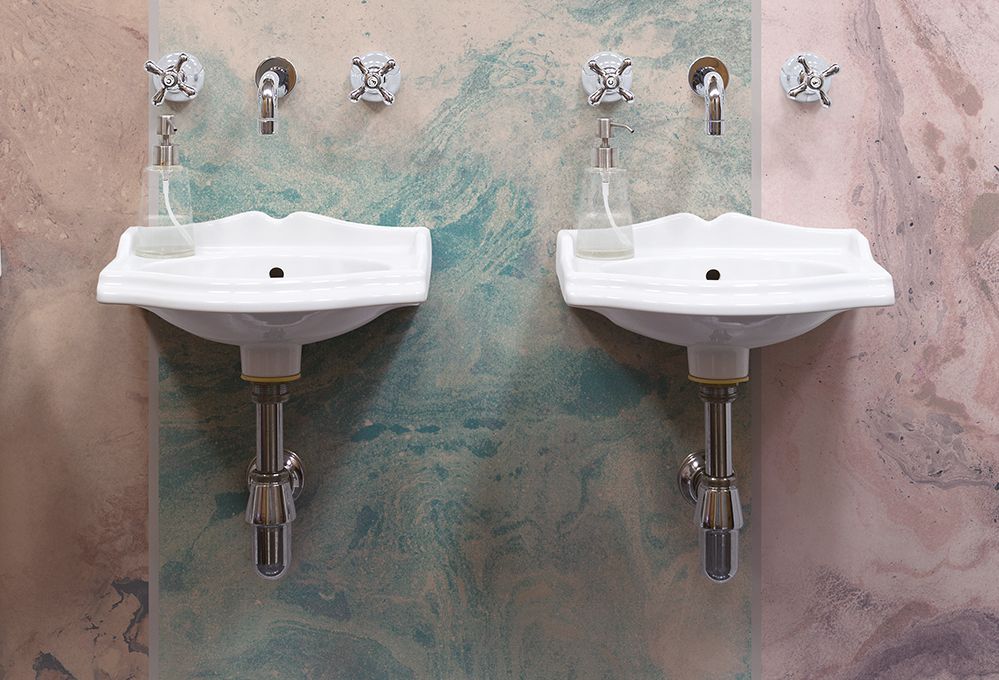 Rivestimenti e pavimenti per un bagno classico