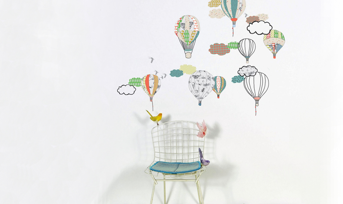 Stickers con mongolfiere Mimi 'Lou