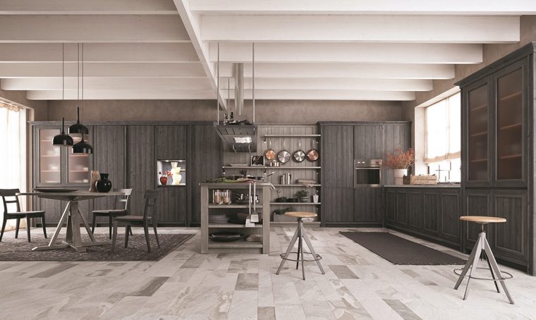 La cucina in legno 100% naturale