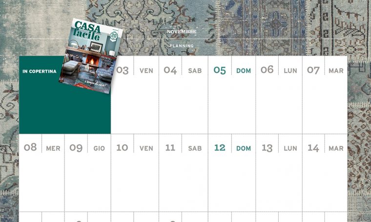 CasaFacile di novembre ti regala il planning del mese