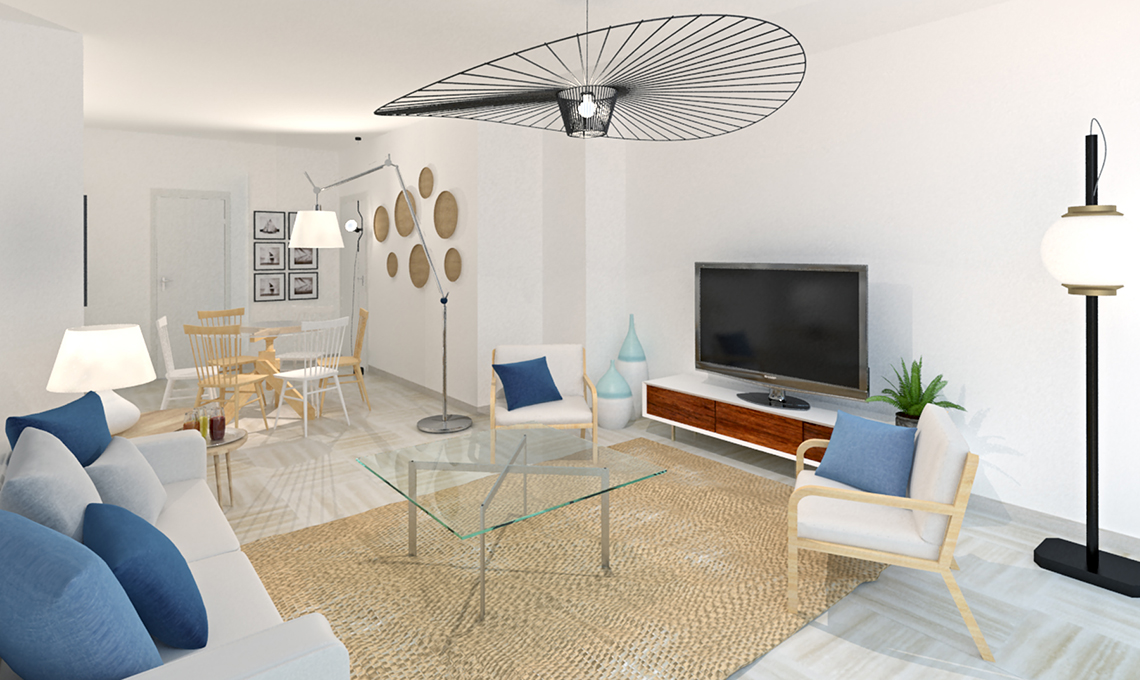 relooking di una casa di vacanza