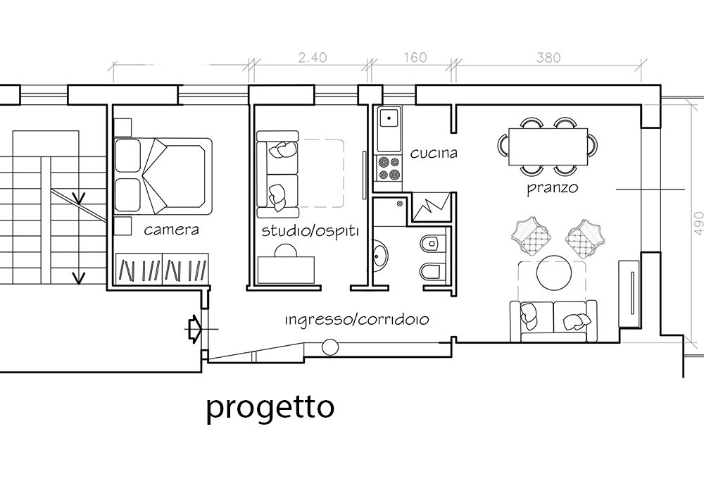 Da due a tre locali con pochi lavori e tante idee décor