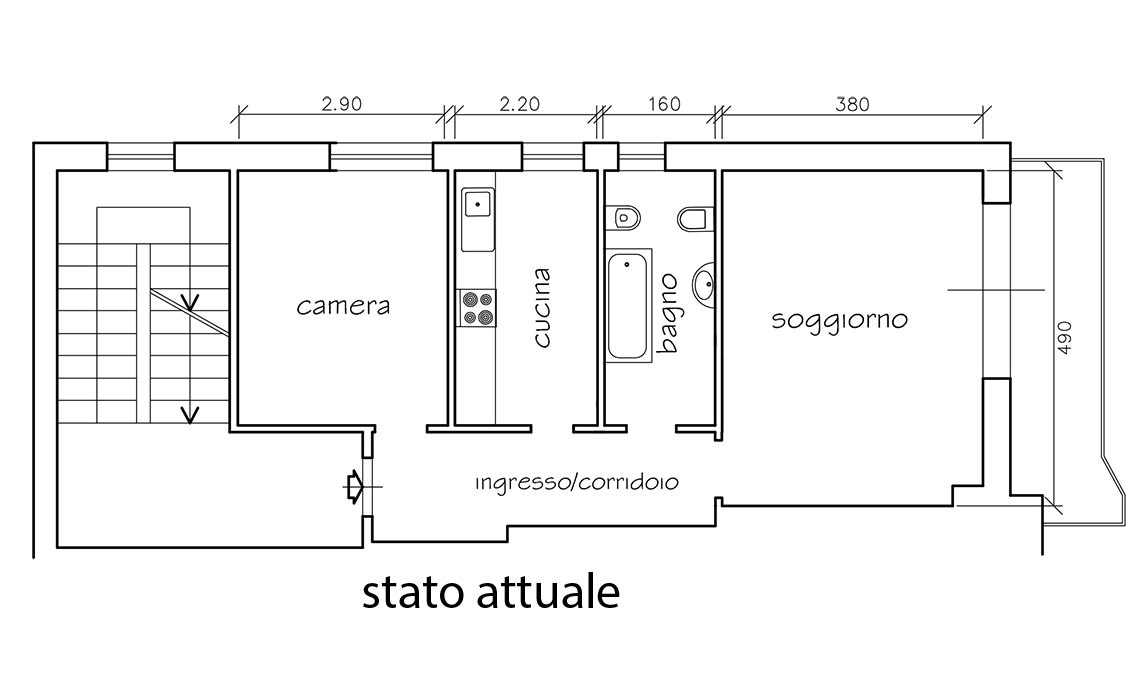 ristrutturare da 2 a 3 locali
