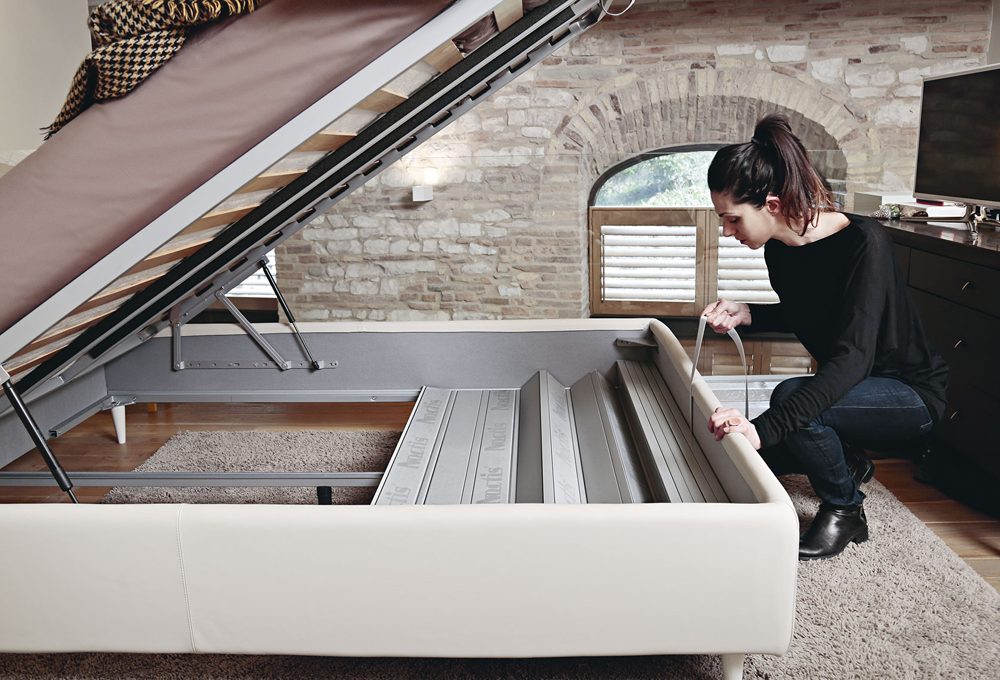 Come organizzare lo spazio sotto il letto contenitore