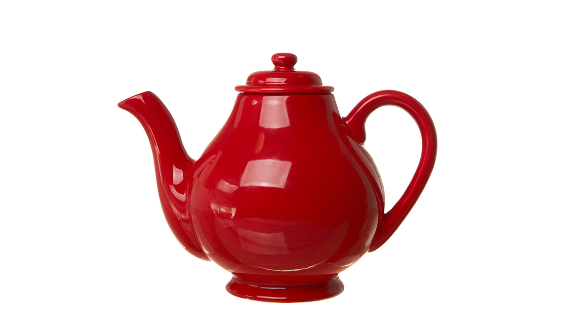 Teiera in ceramica rossa