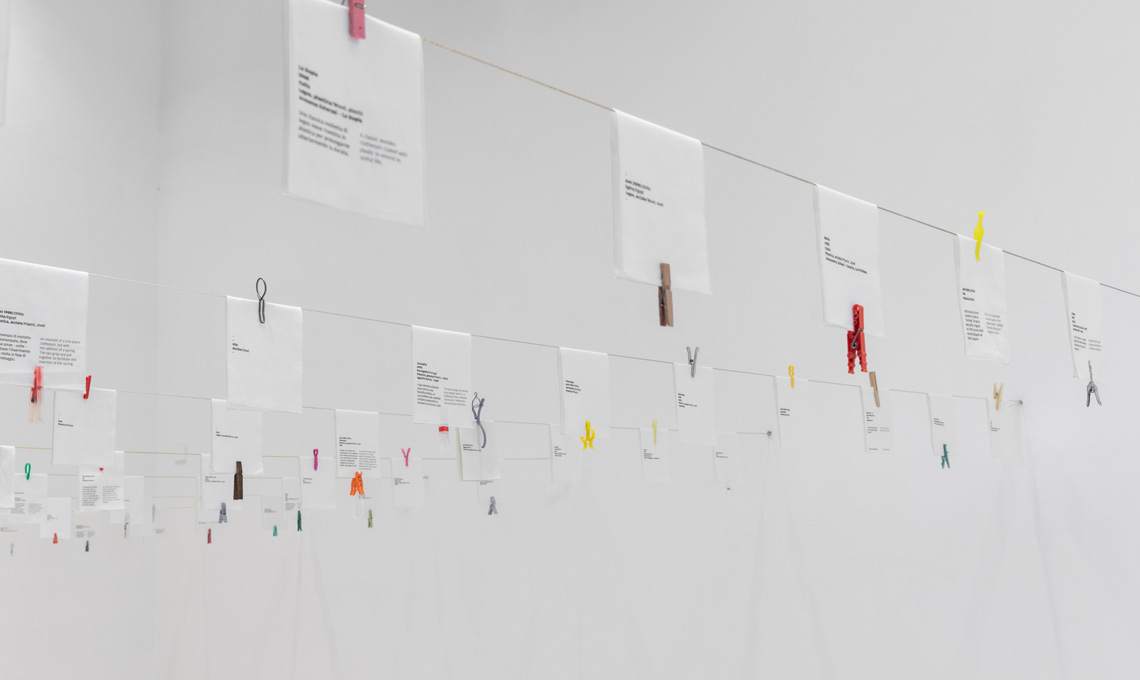 Una veduta dell'allestimento della mostra 