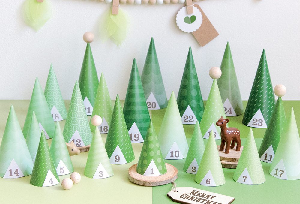 Calendario dell’avvento fai-da-te: il bosco incantato