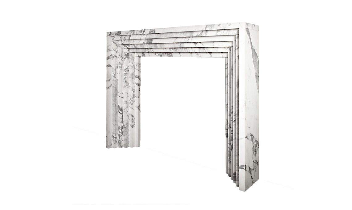 cornice camino in marmo
