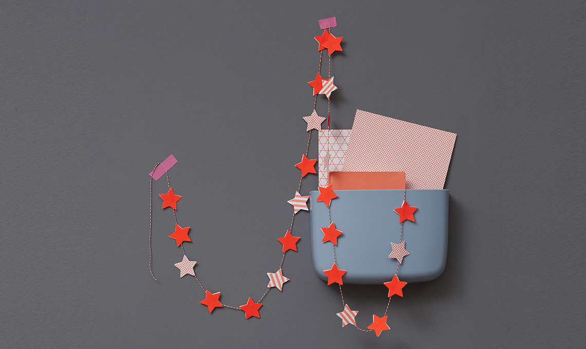 ghirlanda di stelle di carta