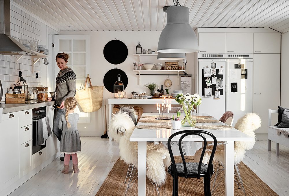 Natale in famiglia in stile nordico