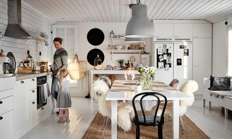 Natale in famiglia in stile nordico