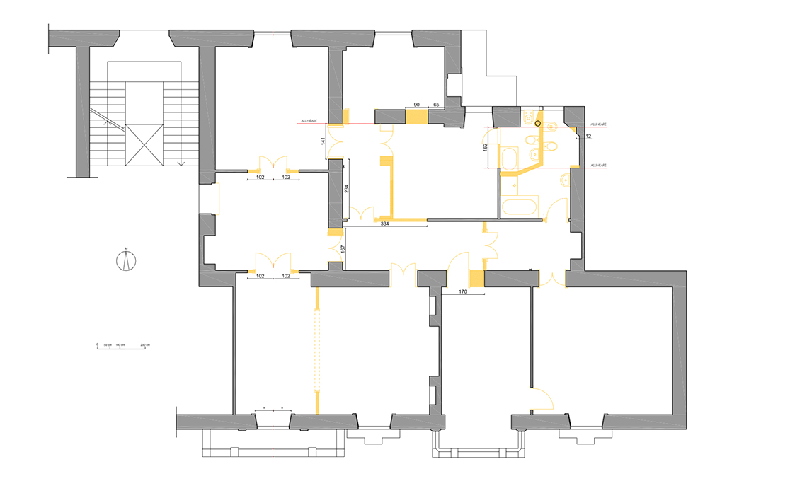 casa in bianco e nero tra classico e contemporaneo