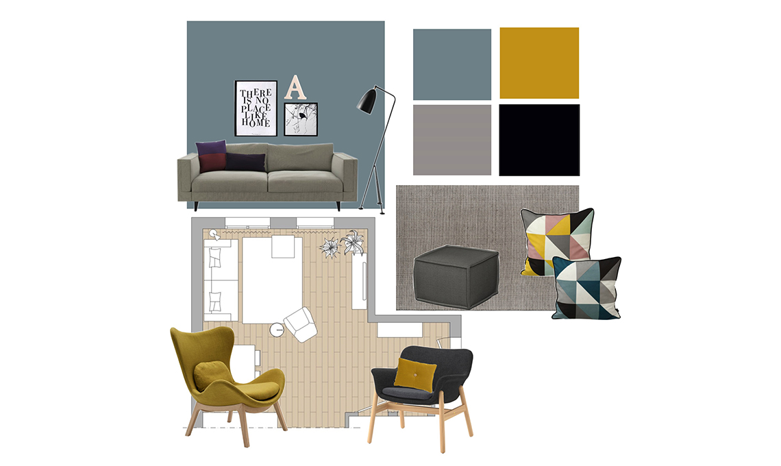 nuovo look per il living spento