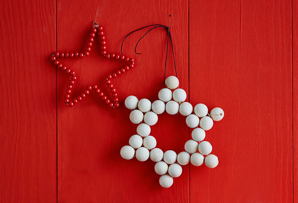 Perle di legno per realizzare stelle décor