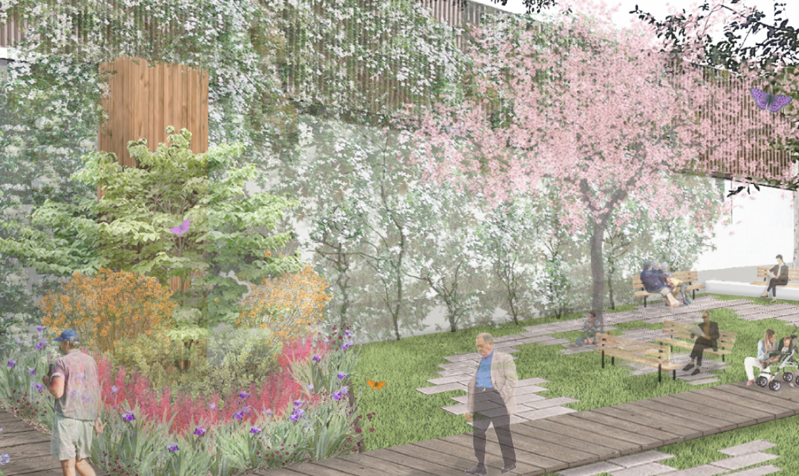 giardino largo Franco Parenti a Milano